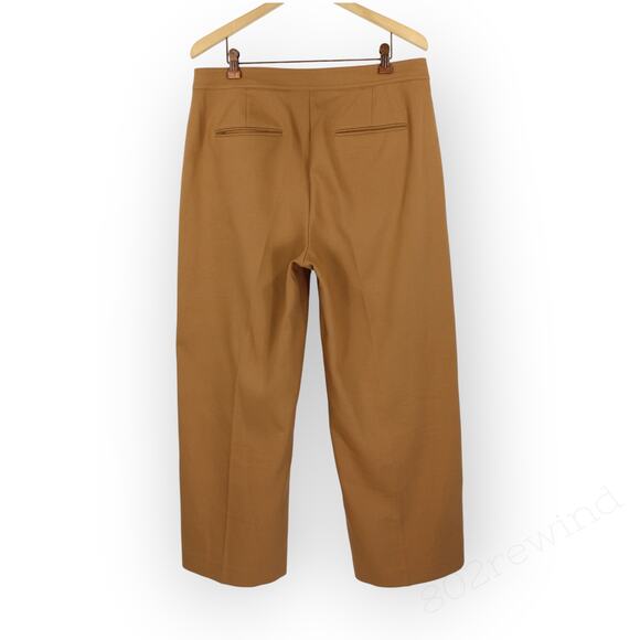 Size12 AnnTaylor TheGrace StraightPant Pecan Ankle HiRise Pockets - Picture 6 of 16
